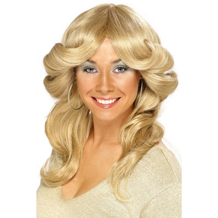 70er Jahre Classic Blond Perucke Fur Frauen Funshop