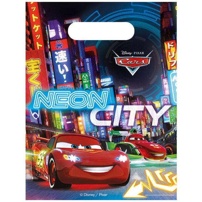 Neon Cars Sacchetti regalo di compleanno dei bambini 