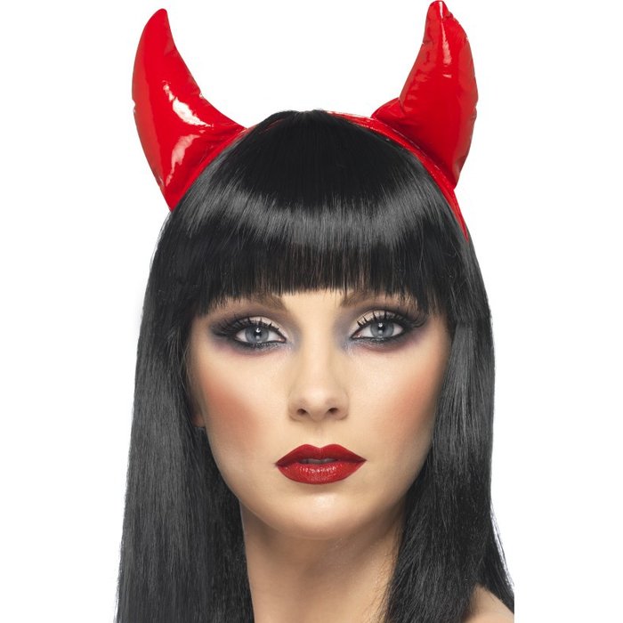Serre-Tête Cornes De Diable Pour Halloween - Noir à Paillettes - Réglable - Pour Femmes, Hommes, Cosplay Et Fêtes