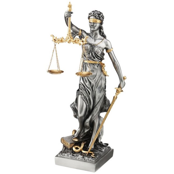 Große Engel Figur Statue Fantasy Justitia Göttin der Gerechtigkeit 