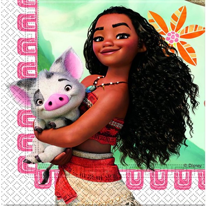 Tovaglioli Vaiana Moana 20 Pezzi Funshop Gmbh Ch