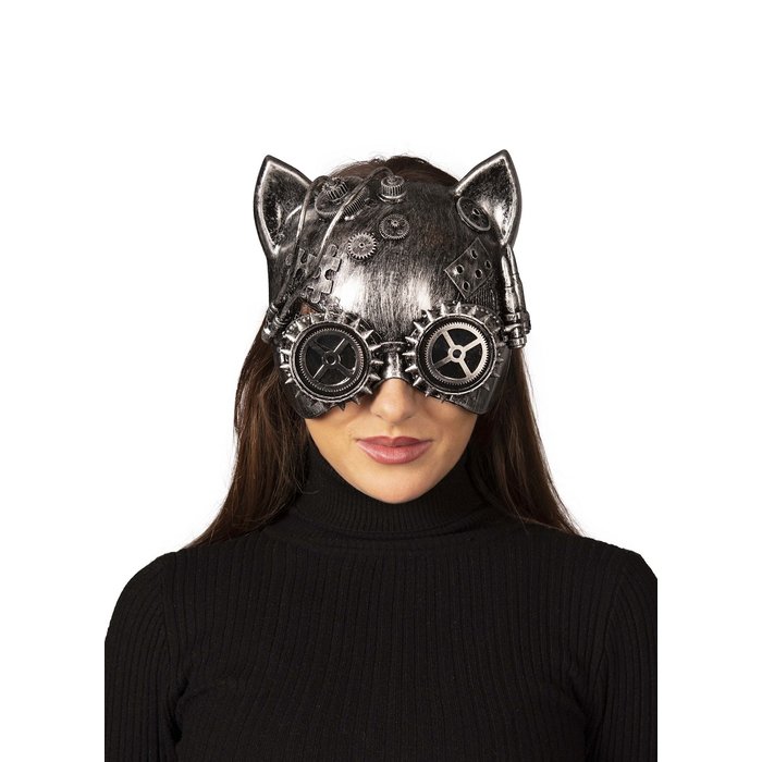 Chat Steampunk Bandeau Et Masque Funshop