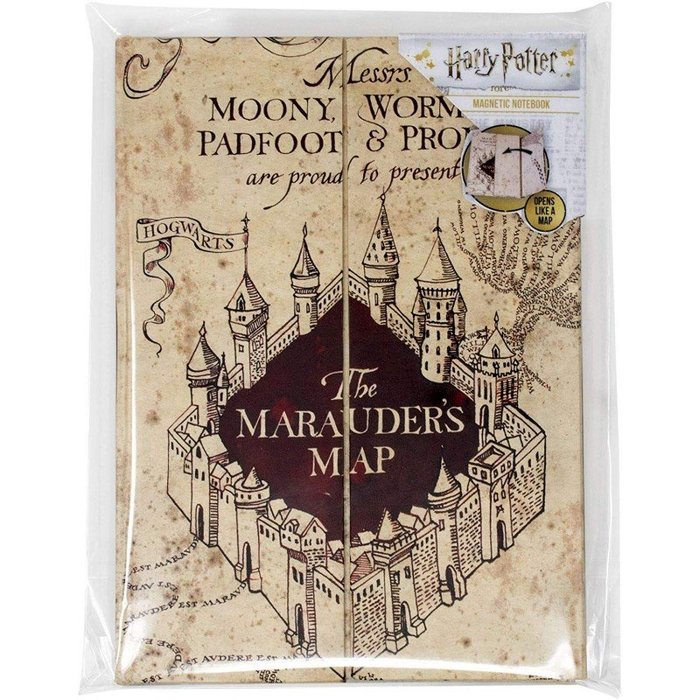 Harry Potter Marauder's Map Karte des Rumtreibers A5 Notizbuch