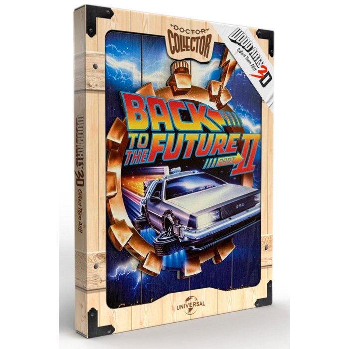 Retour Vers Le Futur 2 Delorean Woodarts 3d Reproduction Funshop