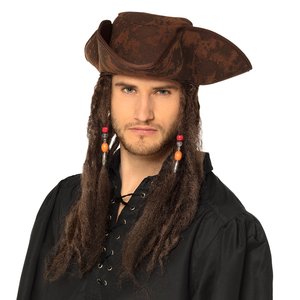 Chapeau Pirate avec Tresses Rastas 