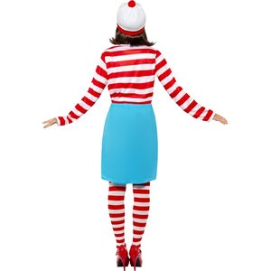 Costume Dove è Wally? Wenda, Rosso e bianco, con top, gonna, occhiali, collant e cappello