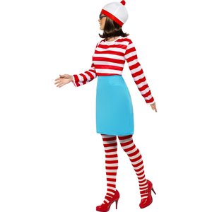 Costume Dove è Wally? Wenda, Rosso e bianco, con top, gonna, occhiali, collant e cappello