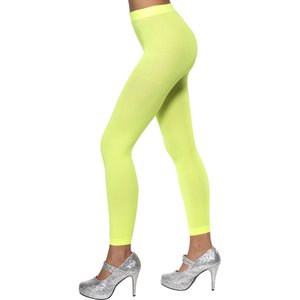 Legging opaque, vert fluo