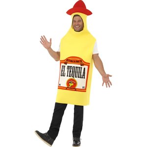 Costume da bottiglia di tequila con tabarro