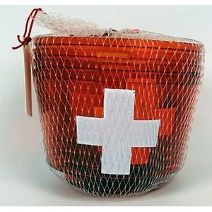 Teelichthalter: Schweizer Kreuz - 4 Stück