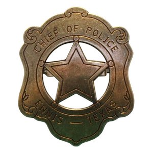 Plaque Chief Of Police Texas