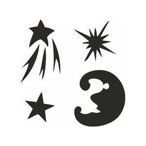 Selbstklebend Set - Stars