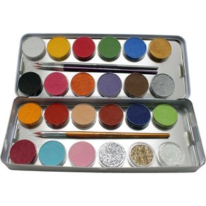 Palette en métal 24 fards combi - Set De Maquillage 