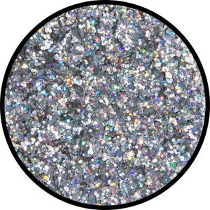 Silber-Juwel (mittel) holographisch 6g