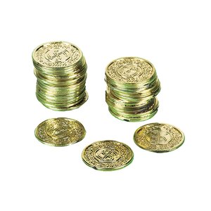 Monnaie d'or pirate - Pack de 72