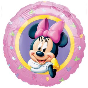 Ballon feuille rond Minnie 45cm