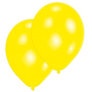 Fête d'anniversaire - Set de 10 (jaune)