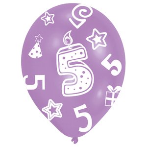 Festa dei bambini: Cifra 5 - Set di 6