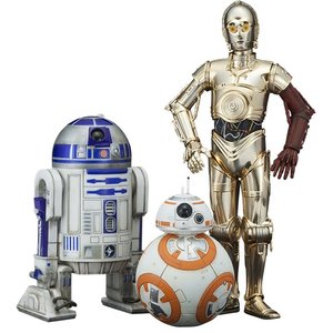 Star Wars: C-3PO & R2-D2 & BB-8 1/10