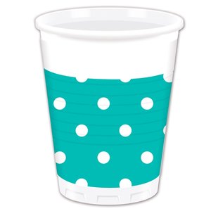 Turquise Dots (8er Set)