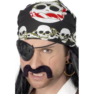 Piratenkopftuch mit Totenkopf 