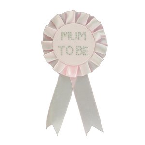 Babyparty: Mum to be - Rosette rosa