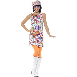 60er Jahre Groovy Hippie Chick 