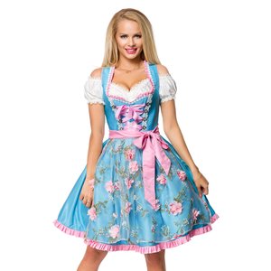 Oktoberfest - Dirndl avec tablier de fleurs 