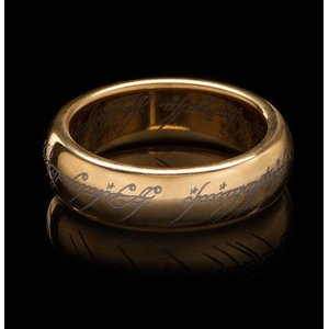 Herr Der Ringe: Wolfram-Ring - der Eine Ring (vergoldet)