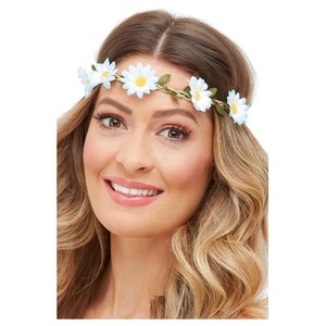 Hippie/Hawaii Stirnband mit Blumen 3er Set