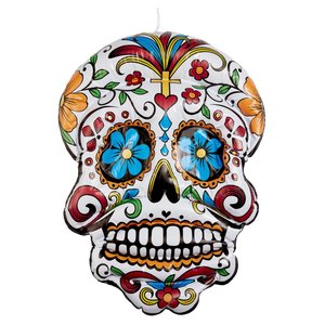 Tag der Toten Rote Rosen - Dia De Los Muertos: Totenkopf