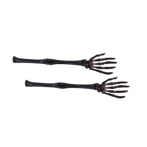 Skelett Arme schwarz (2er Set)