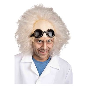 Professor Brown mit Schutzbrille