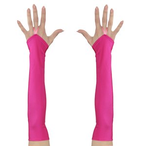 80er Jahre - Neon pink fingerlos