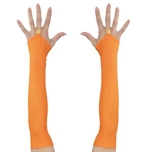 80er Jahre - Neon orange fingerlos