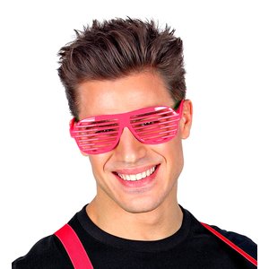 Années 80 - Lunettes de fête au néon pink