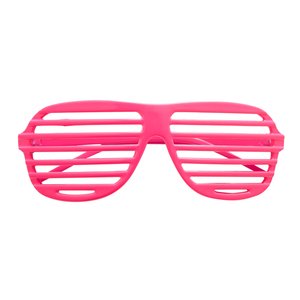 80er Jahre - Atzenbrille Neon pink