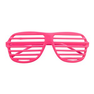 Années 80 - Lunettes de fête au néon pink