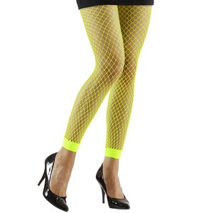 Années 80 - leggings résille vert fluo