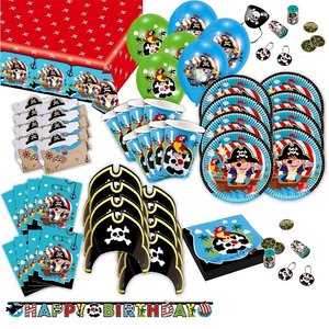 Pirate: Box d'anniversaire pour 8 enfants