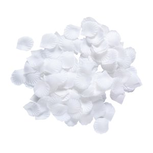 Fleurs blanches / pétales de roses - 150 pièces