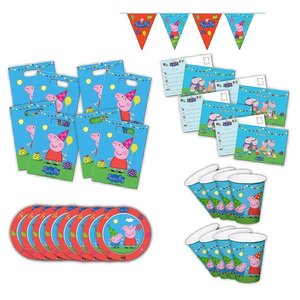 Peppa Pig: Box d'anniversaire pour 8 enfants