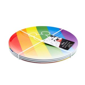 Disney: Piatto Mickey Rainbow (4 pezzi)