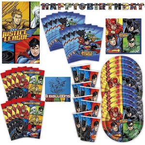 Justice League: Box per il compleanno per 8 bambini