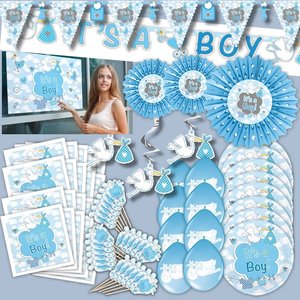 Baby Shower - Babyparty: Geburts-Box für Jungs