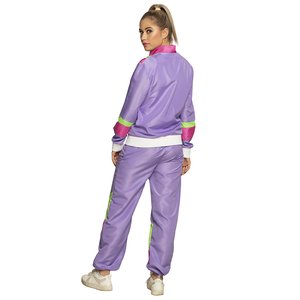 Années 80 - Tenue de sport rétro violet