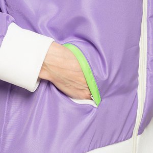 Années 80 - Tenue de sport rétro violet