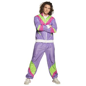 Années 80 - Tenue de sport rétro violet