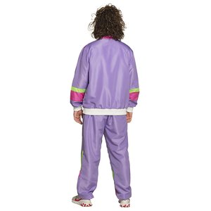 Années 80 - Tenue de sport rétro violet