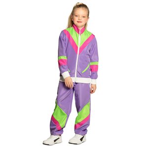 Années 80 - Tenue de sport rétro violet